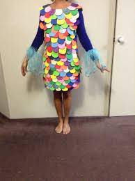 Rainbow Fish Costume Pull Of Scales To Give To Students Throughout The Day Rainbow Fish Costume Fish Costume Book Week Costume