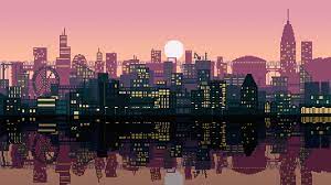 Pixel City 2560x1440 Oc Wallpapers Aesthetic Desktop Wallpaper Desktop Wallpaper Art Pixel City
