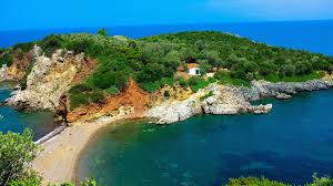 Vezi impresii turisti despre evia, insula evia. Fondos De Pantalla 1366x768 Grecia Costa Agios Vasileios Evia Bahia Naturaleza Descargar Imagenes