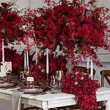 Wedding collection red and white centerpieces (6 pieces). Beautiful Photo Rachelaclingen Wedding Redwedding Red Reception Flowers Centerpiece Red Wedding Flowers Flower Centerpieces Wedding Red Wedding Theme