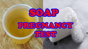 homemade pregnancy test with soap