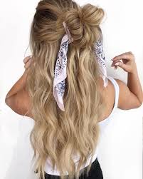 The bandana is popular in many cultures and the designs are different. 20 Easy Summer Hairstyles You Can Copy Right Now Bandana Hairstyles For Long Hair Easy Summer Hairstyles Long Hair Styles