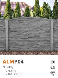 Sichtschutzzaun Almp04