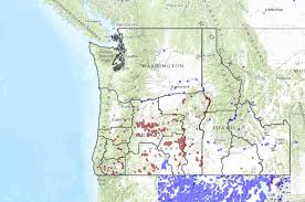 Full david rumsey map collection catalog record: Cheatgrass Medusahead Distribution In Washington Oregon Idaho Blm Districts Data Basin