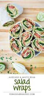 Avocado White Bean Salad Wraps Recette Nourriture Recettes De Cuisine Meilleures Recettes Vegetariennes