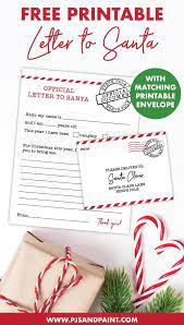 Free printable santa claus coloring pages and colored santa pages to print out and use for christmas crafts, greeting cards, and other christmas activities. Free Printable Letter To Santa With Matching Printable Envelope