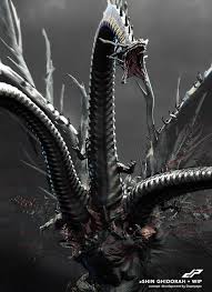 Zshin Ghidorah Detail By Dopepope Kaiju Monsters Giant Monster Movies Kaiju Art