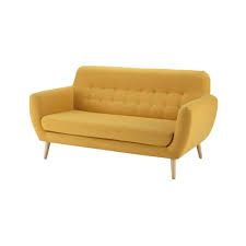 Check spelling or type a new query. Canape Style Scandinave 2 3 Places Jaune Iceberg Maisons Du Monde