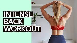 Pull both hands up alongside. Back Workout For Women No Equipment Youtube