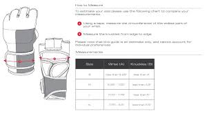 Mma Glove Sizing Images Gloves And Descriptions