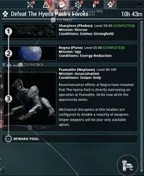 Sorties are a set of three special missions that are assigned to players on a daily basis, accessed from the last tab of the world state window in the . Alerts Events Invasions Sorties