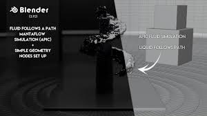  #octanerender #material #cinema4d #tutorial #texture #photorealistic  travis davids shares in this quick tutorial how to setup a. Blender Fluid Follows A Path Mantaflow Simulation Apic Simple Geometry Nodes 4k Tutorial Tutorials Tips And Tricks Blender Artists Community