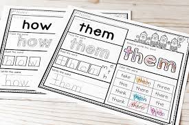 Color by sight word halloween themed sight words sight word. Free Printable First Grade Sight Words Worksheets