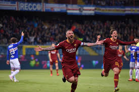 Sampdoria 2 0 8 1 1. De Rossi Downs Sampdoria To Give Roma Vital Victory Forza Italian Football
