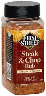 Providing quality nuts, dried fruit & more since 1929. First Street Specialty Blends Steak Chop Rub 19 Oz Nutrition Information Innit