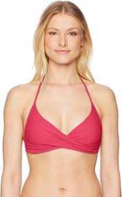 Red Carter Womens Splice And Dice Seperates Bathing Swim