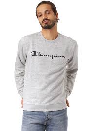 Die herren sweatshirts werden neu verkauft und sind meist sehr günstig. Champion Crewneck Sweatshirt Sweatshirt Fur Herren Grau Planet Sports