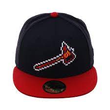 Exclusive New Era 59fifty Atlanta Braves Bp Pixel Hat 2t Navy Red 39 99 New Era 59fifty Atlanta Braves Hats