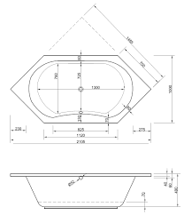 Im hornbach onlineshop finden sie langlebige wannen aus hochwertigem sanitäracryl von bekannten markenherstellern wie villeroy & boch, ottofond, victory spa und duravit. Badewanne Sechseck 210 X 100 X 49 Cm Bad Design Heizung