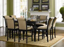 Wildon Home Hamilton 9 Piece Counter Height Dining Set Counter Height Dining Room Tables Black Dining Room Counter Height Dining Table Set
