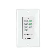 These switches are located under the battery cover on the remote control and also the remote is called craftmade tcs. Craftmade Ics Wall N A Wall Control For Craftmade Fans Lightingshowplace Com