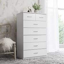 With its contemporary styling you can choose according to your decor, as this chest is available in multiple finishes. 7 Drawer Tall Chest Of Drawers In White Laura James Ireland
