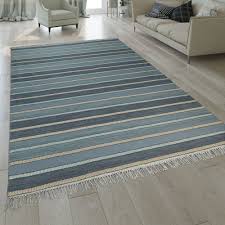 Tapis Kilim Tisse Main Motif Raye Haut De Gamme Franges Turquoise Tapis Tapis En Fibres Naturelles Teppich Teppich Beige Grosse Teppiche
