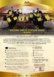 Beasiswa ini dibuka untuk lulusan s1 tahun 2017 sampai dengan 2019 dari ptn maupun pts akreditasi a. Biasiswa Yang Di Pertuan Agong Bydpa Pendidik2u