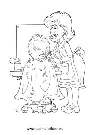 Ausmalbild Friseur Zum Kostenlosen Ausdrucken Und Ausmalen Ausmalbilder Malvorlagen Berufe Friseur Kindergarte Mit Bildern Ausmalbilder Ausmalen Skizzierung