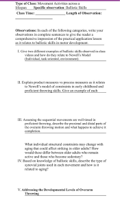Newell's model of constraints assignment by william maw looking at the bigger picture of life the small influential details can seem insignificant. Type Of Class Movement Activities Across A Lifespan Chegg Com