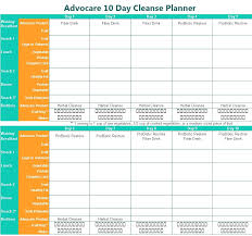 Advocare 10 Day Cleanse Printable Planner Www Advocare Com
