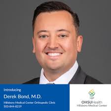 FridayIntroductions: Meet Dr. Derek Bond, a new fellowship-trained  orthopedic surgeon at Hillsboro Medical Center! Get to know more about Dr.  Bond and his practice below. 𝙒𝙝𝙖𝙩 𝙞𝙨 𝙮𝙤𝙪𝙧 𝙨𝙥𝙚𝙘𝙞𝙖𝙡𝙩𝙮? I  specialize in