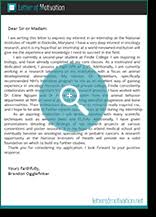But what needs to go in this letter, and what tone is appropriate for it? Motivation Letter For Internship