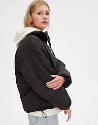 High Neck Puffer Jacket Pull Bear Jackets Puffer Jackets Puffer