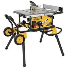 Dewalt 10 In Jobsite Table Saw With Rolling Stand Dwe7491rs At The Home Depot 10 Inch Table Saw Jobsite Table Saw Portable Table Saw