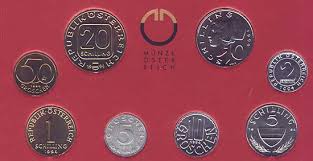 Value and ornaments image of a new banknote. National Currency Of Austria