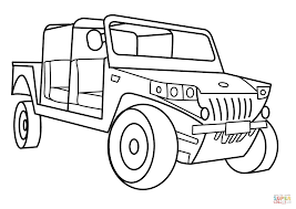 coloriage jeep militaire coloriages a imprimer gratuits de citrouille