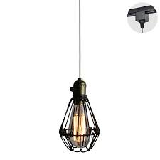 Track Lighting Iron Birdcage Lampshade Restaurant Chandelier Decorative Chandelier Industrial Factory Pendant Lamp Bulb Not Included Nunu Lamp Online Shopping