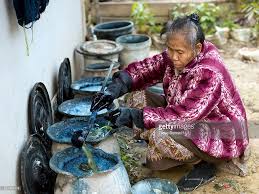 Image result for traditional indigo dyeing