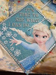 Frozen Inspired Graduation Cap Graduation Cap Decoration Disney Graduation College Graduation Cap Decoration
