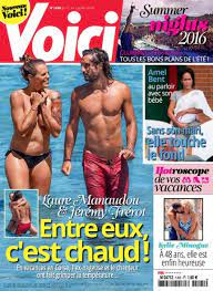 Elle explique être tombée amoureuse. Laure Manaudou Jeremy Frerot Voici Magazine 01 July 2016 Cover Photo France