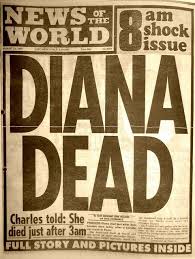 Diana Dead Newspaper Headlines Diana Princess Diana