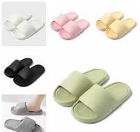 Anti Slip Women Wear Resistance EVA Slippers Thick Sole DIY Sandals black  36-37