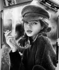 Black And White Photos Of Celebrities Celebrity Portrait Drawings Color And Black And White Portrait Drawing Celebrity Portraits Portrait
