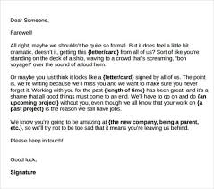A farewell email to coworkers should not be too heavy or overly dramatic. Farewell Letter Means What