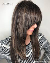14.long hairstyle with face framing layers. Long Dark Brown Shag With Textured Bangs 20 Stunning Long Dark Brown Hair Cuts And Styles The Trending Hairstyle