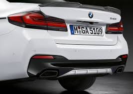 Bmw updated the 5 series sedan for the 2021 model in may 2020. The New Bmw 5 Series Sedan M Performance Rear Diffusor In Black Matt Shown In Alpinwhite Paint Finish 05 2020