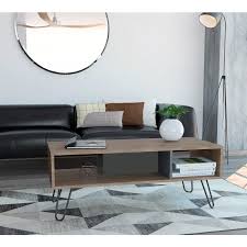 It can also be used as a side table. Core Vegas Bleached Oak Effect Coffee Table