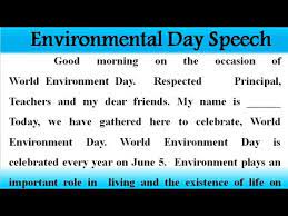 It is a day on which we spread awareness about the environment and the need to conserve it. Speech On World Environment Day 2021 Save Environmental Day Speech In English Writing June 5 Speech Youtube