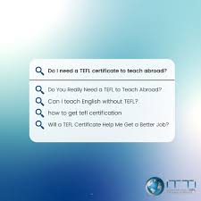 Teaching english abroad without a degree is possible in dozens of countries throughout the world as long as you have a tefl certification from. ð——ð—¼ ð—œ ð—»ð—²ð—²ð—± ð—® Itti International Tefl Training Institute Facebook